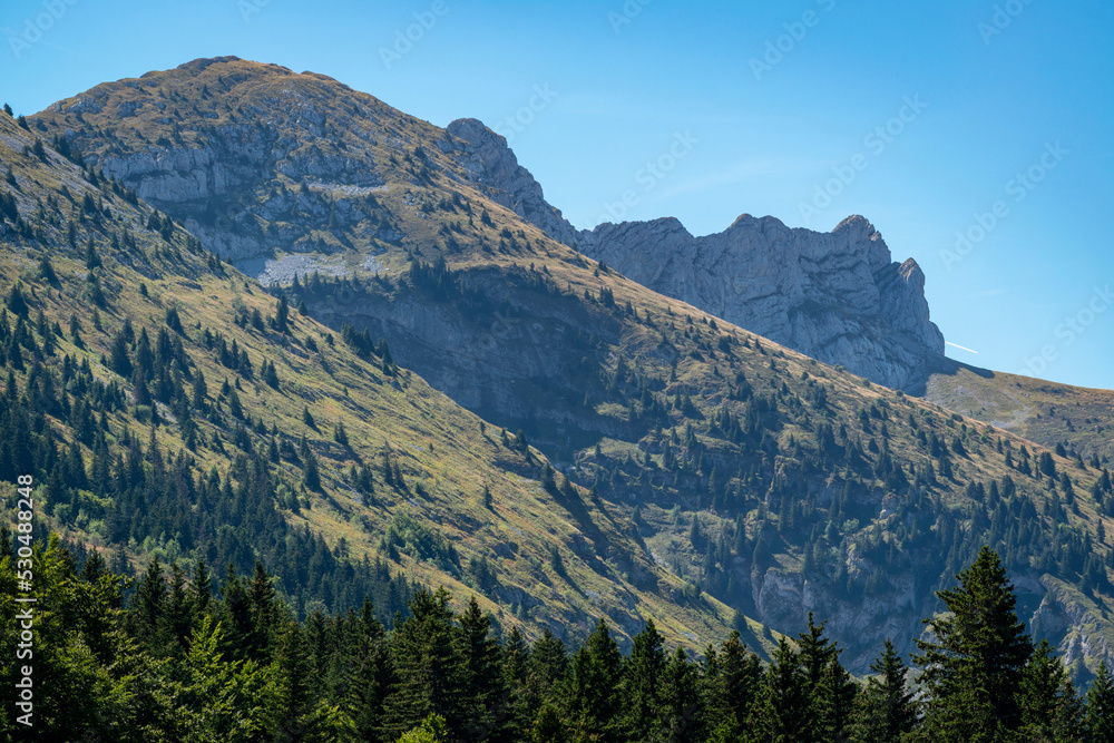Fototapeta premium Le massif du Vercors en été