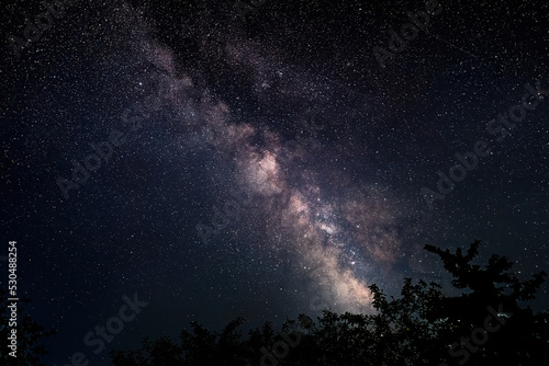 Fototapeta Naklejka Na Ścianę i Meble -  Milky Way galaxy in dark night sky