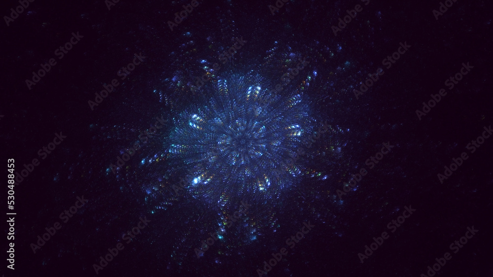 Fototapeta premium 3D rendering abstract circle light background