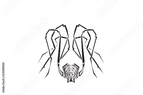 Fotobehang insect tribal tattoo