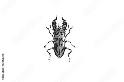 insect tribal tattoo