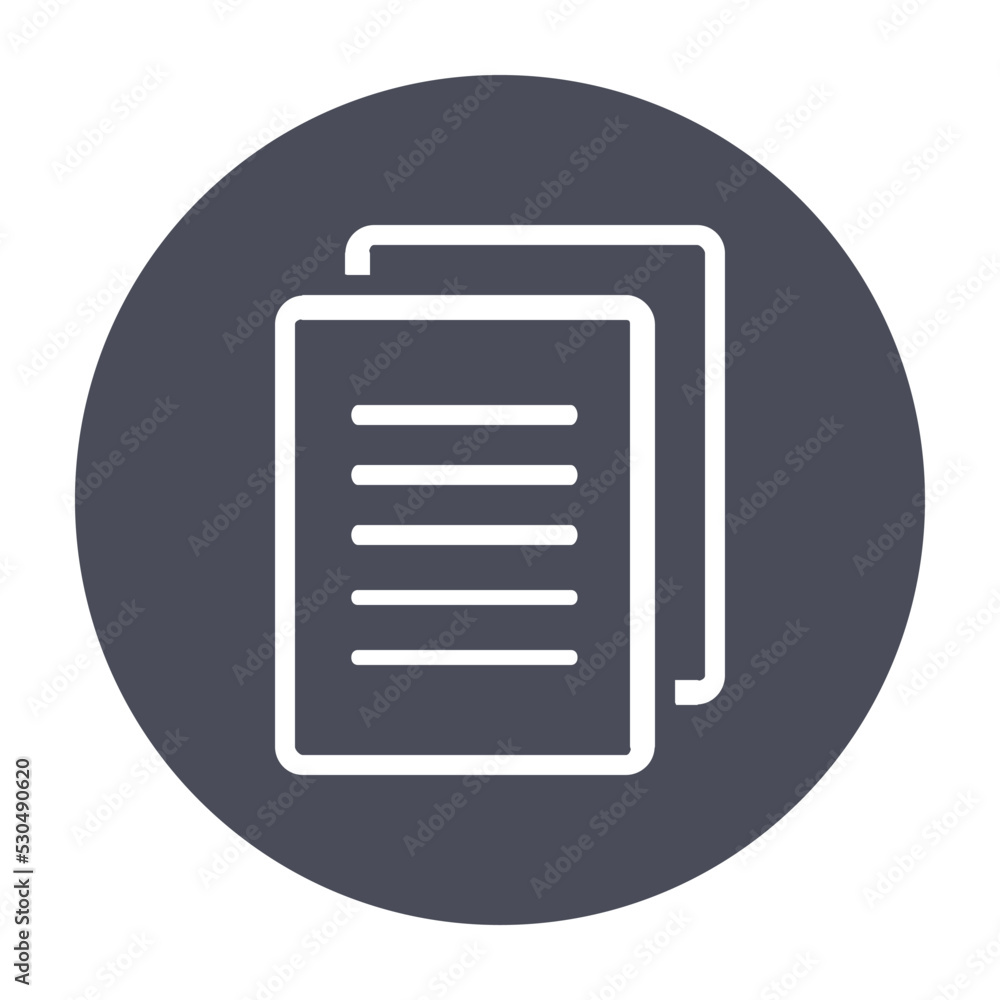 Duplicate document icon vector Duplicate document icon vector