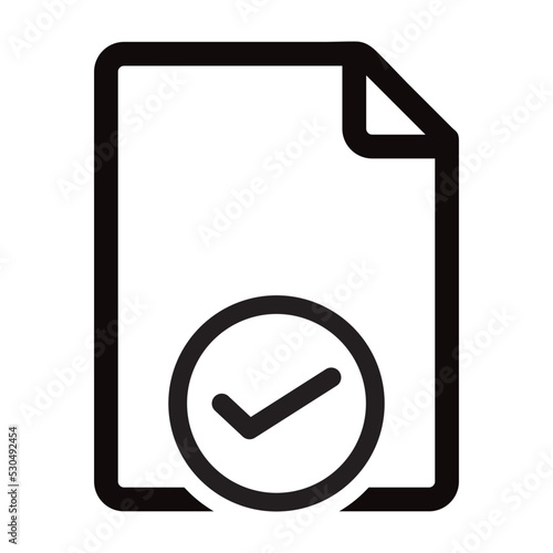 check file approve icon,