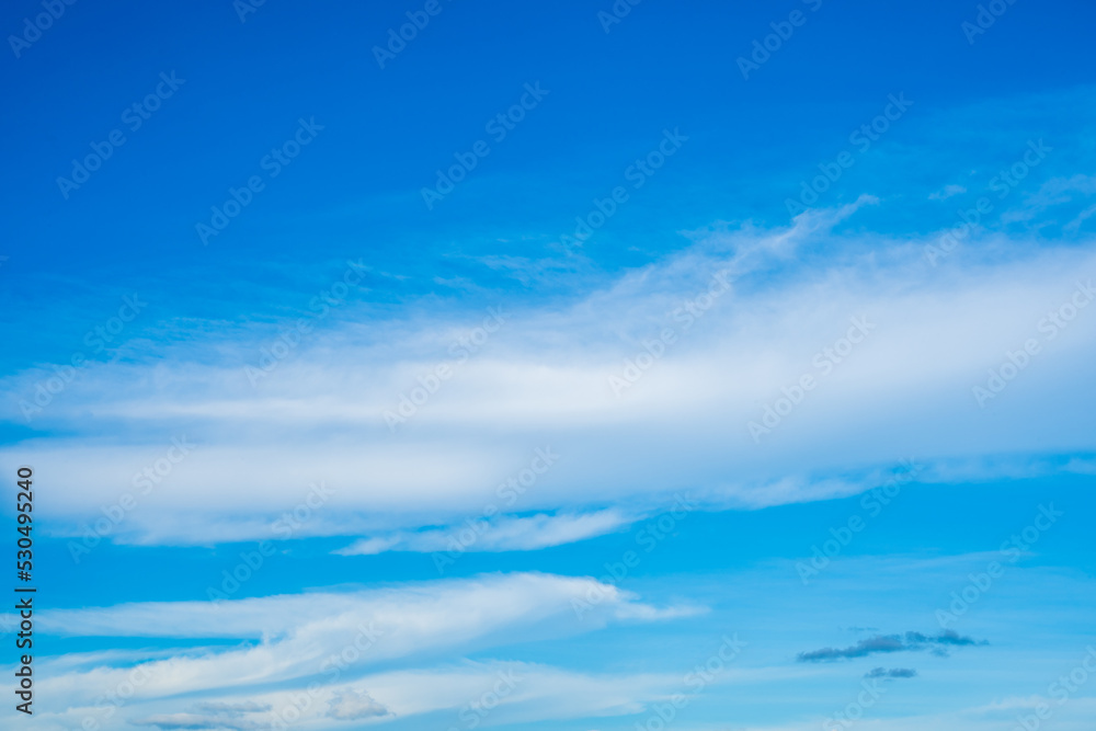 Blue sky with white clouds. on a clear day Blue sky with white clouds. on a clear day