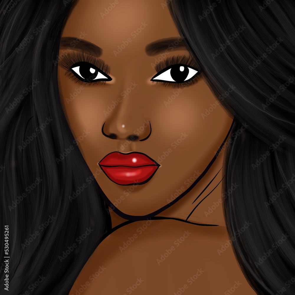 portrait of black beautiful woman portrait of black beautiful woman