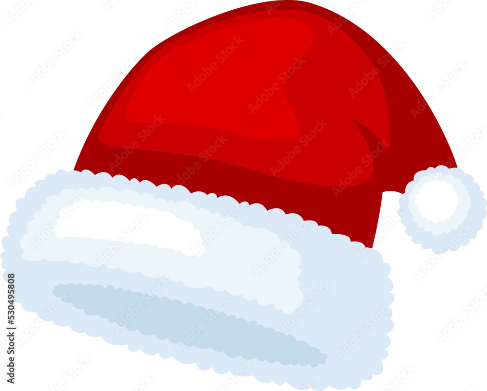 Santa Claus hat isolated, illustration Santa Claus hat isolated, illustration