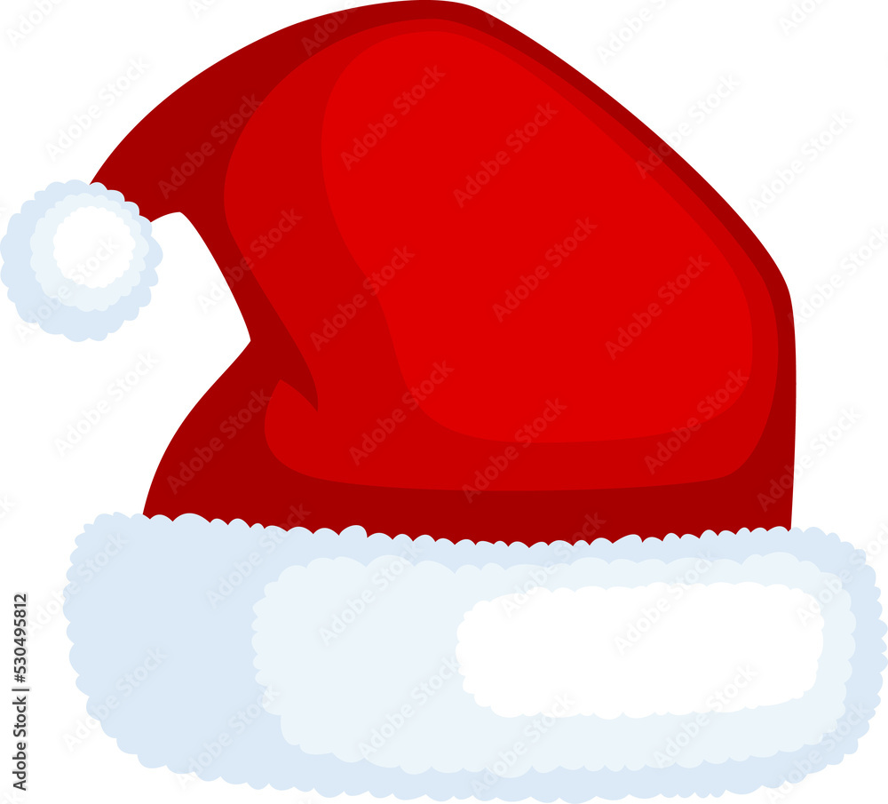 Santa Claus hat isolated, illustration Santa Claus hat isolated, illustration