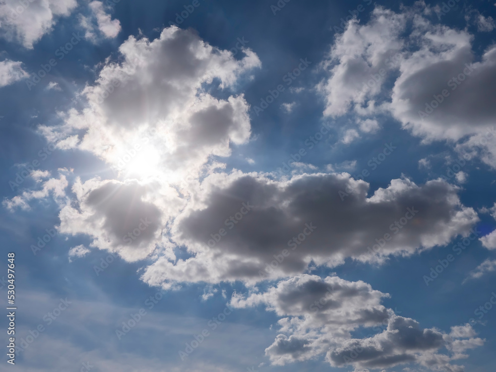 Sky with sun for design purpose and replacement. Nature background. Sky with sun for design purpose and replacement. Nature background.