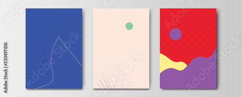 mountain wallpaper design with landscape line arts, luxury background design for cover, invitation background, packaging design, wall arts, fabric, and print. Vector illustration