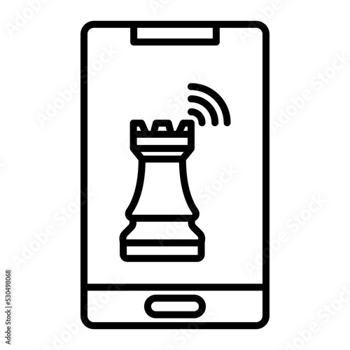 online chess game on smartphone