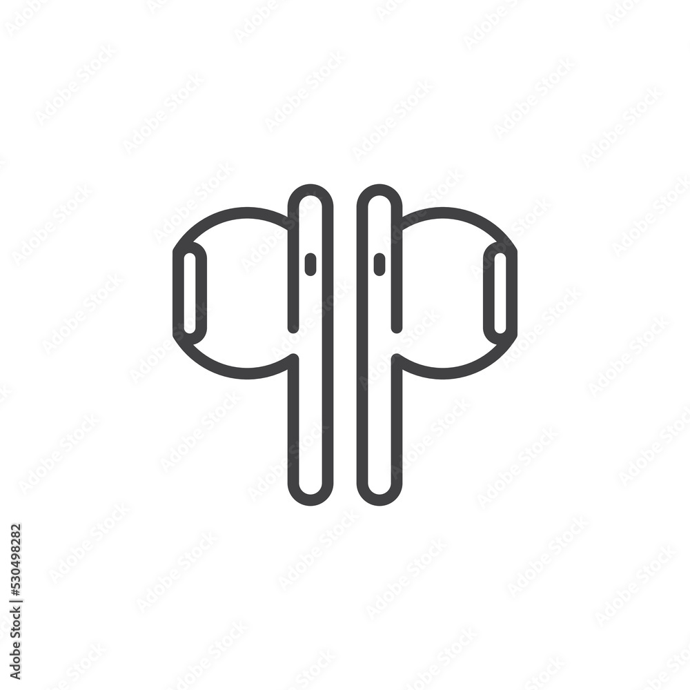 Earbuds line icon Earbuds line icon