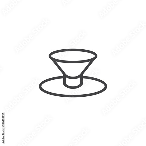 Pop socket line icon