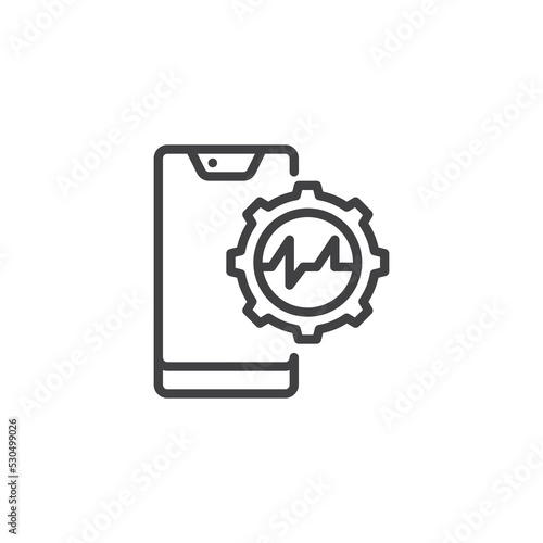 Phone Diagnostic Service line icon