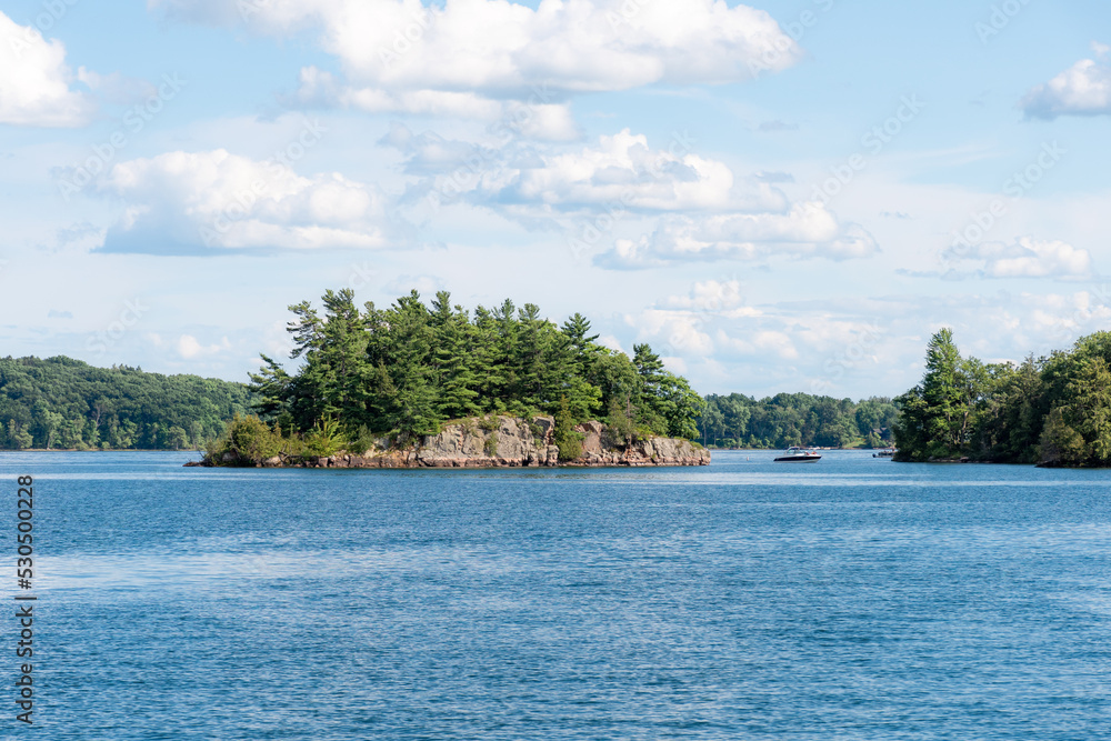 Beautiful landscape in the Thousand islands region