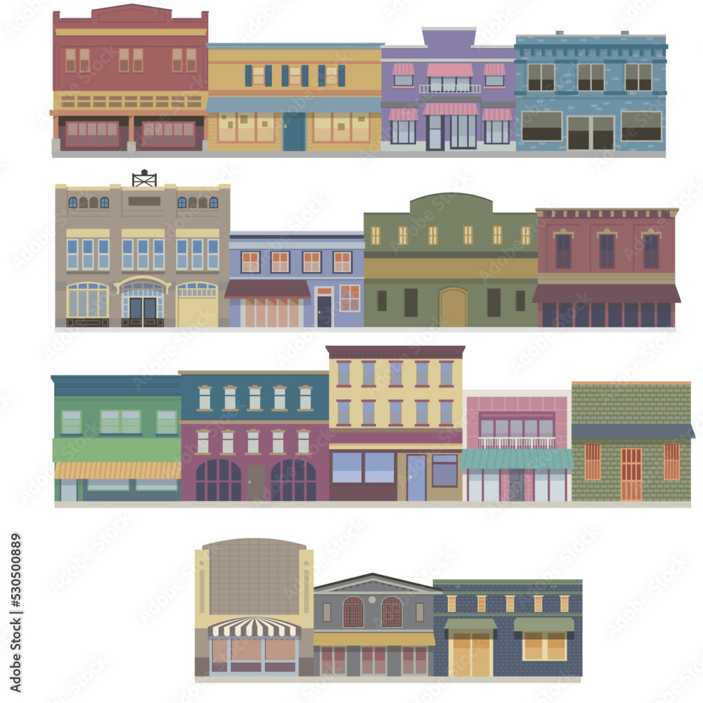 Brick_Old_Smalltown_Colorful_Mainstreet_Architecture_Building_Set_Street_Town_Shopping_Storefront