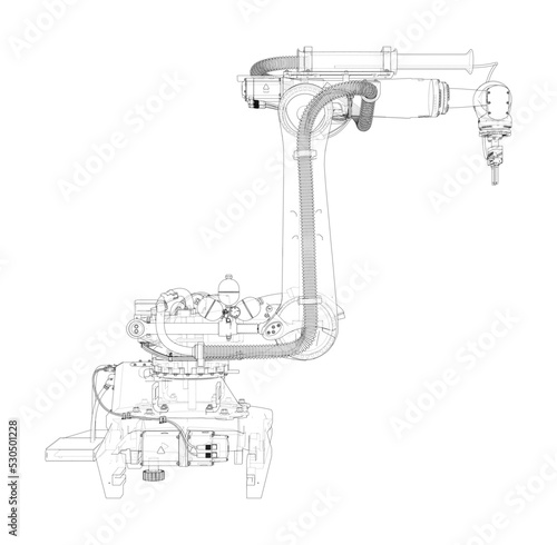 Industrial robot manipulator.