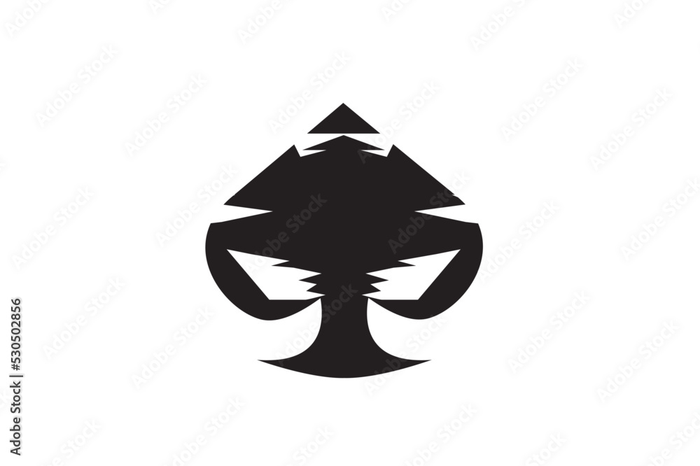 Fototapeta premium spade card icon