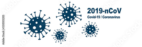 Canvastavla Corona virus background, pandemic risk concept. 3D illustration