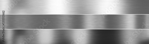 Konstfotografi Silver metal background. Brushed metallic texture. 3d rendering