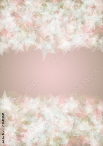 Vector Shiny Stars Confetti on Pink Background with Silver and White  Light Spots. Magic Shiny Pastel Print. Baby Print. Gentle Stardust Pattern.  Sparkle Festive  Cover Design...