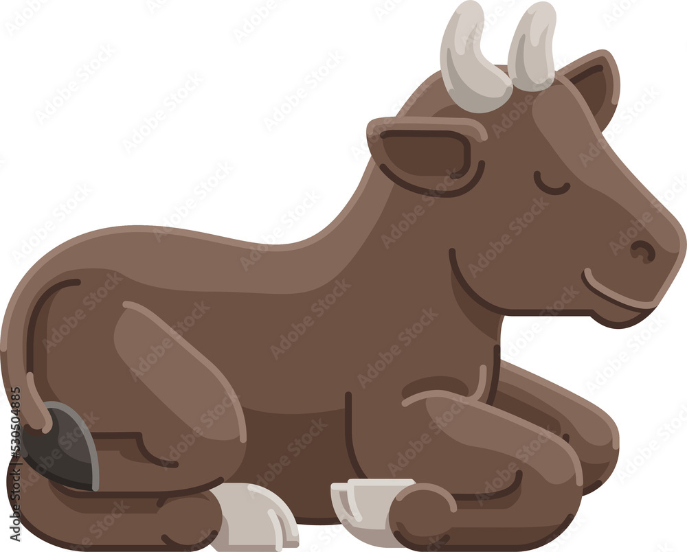 Fototapeta premium Cow Animal Cartoon Character