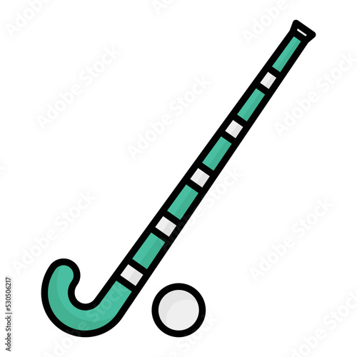Hockey Vector Icon which is suitable for commercial work and easily modify or edit it

