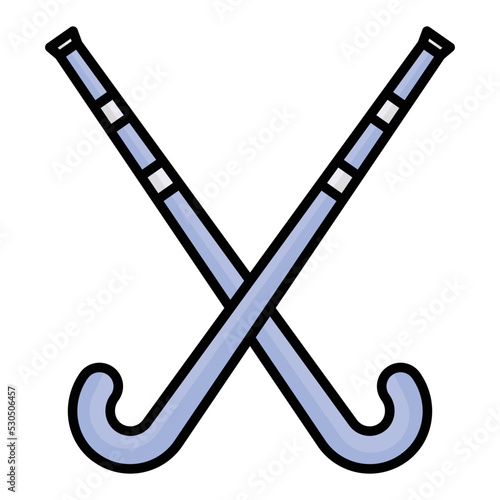 Hockey Vector Icon which is suitable for commercial work and easily modify or edit it
