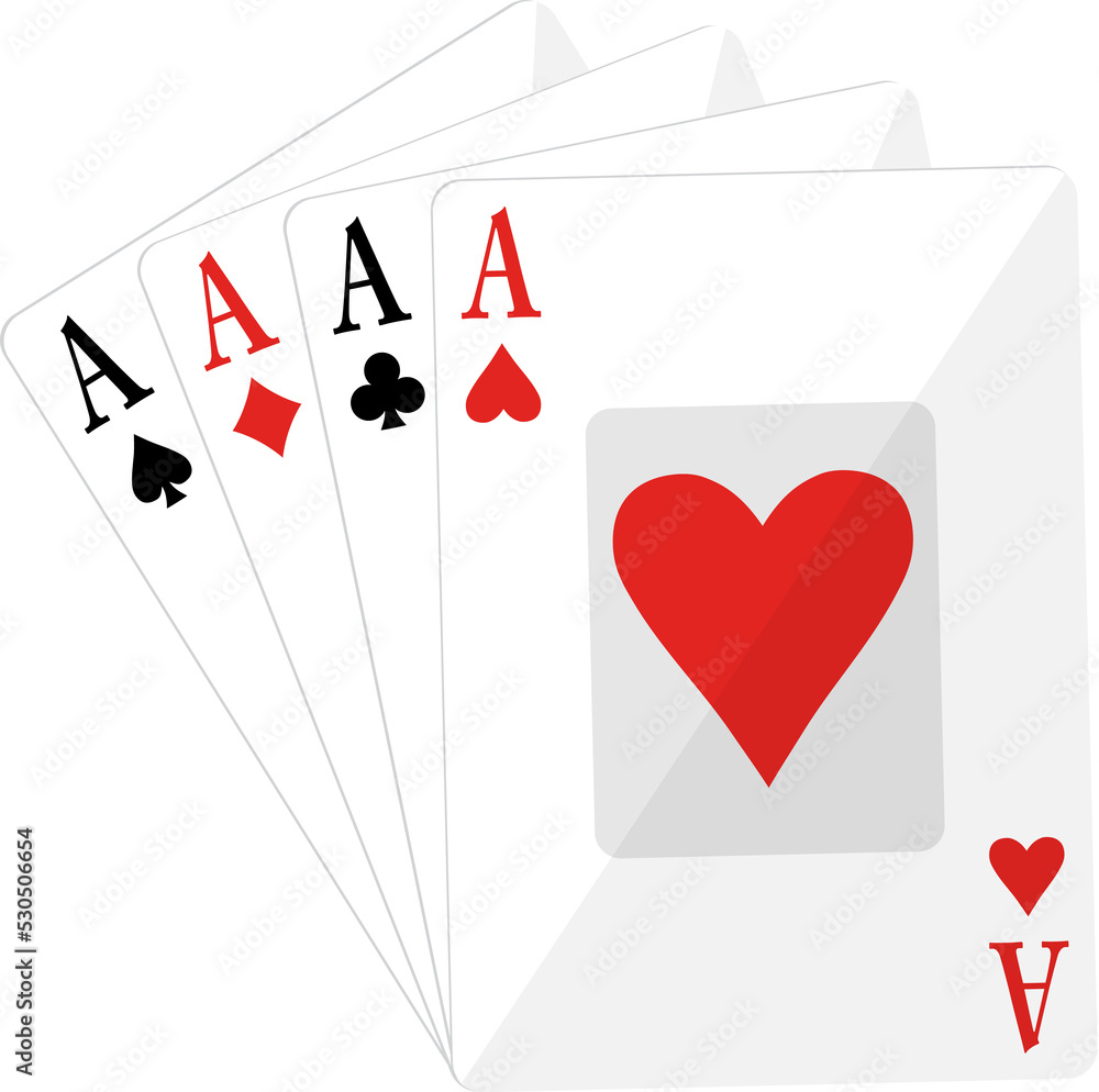 Obraz premium Four aces of poker