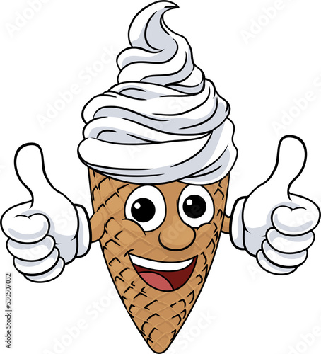 An ice cream waffle cone ca...