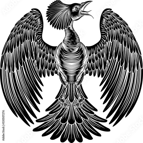Phoenix fire bird design