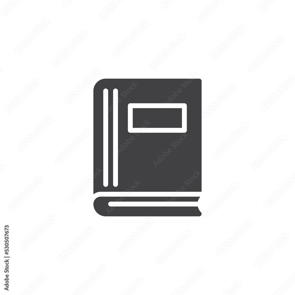 Book cover vector icon Book cover vector icon