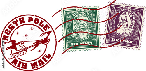 Santa Claus Christmas Posta...