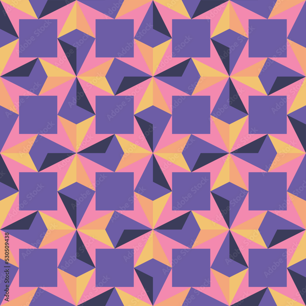 3d and 2d shaped geometric grid seamless pattern 3d and 2d shaped geometric grid seamless pattern