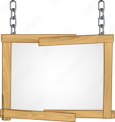 Wooden Frame Sign Hanging F...