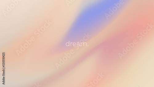 Holographic soft mesh background. Trendy wallpaper with blurred shapes for poster, website, advertising, cards, etc.