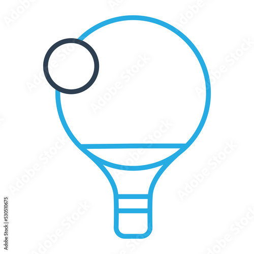 Table Tennis Vector Icon which is suitable for commercial work and easily modify or edit it

