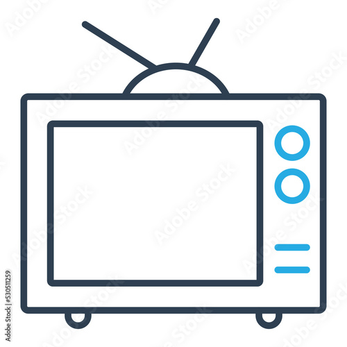 Live TV Vector Icon which is suitable for commercial work and easily modify or edit it

