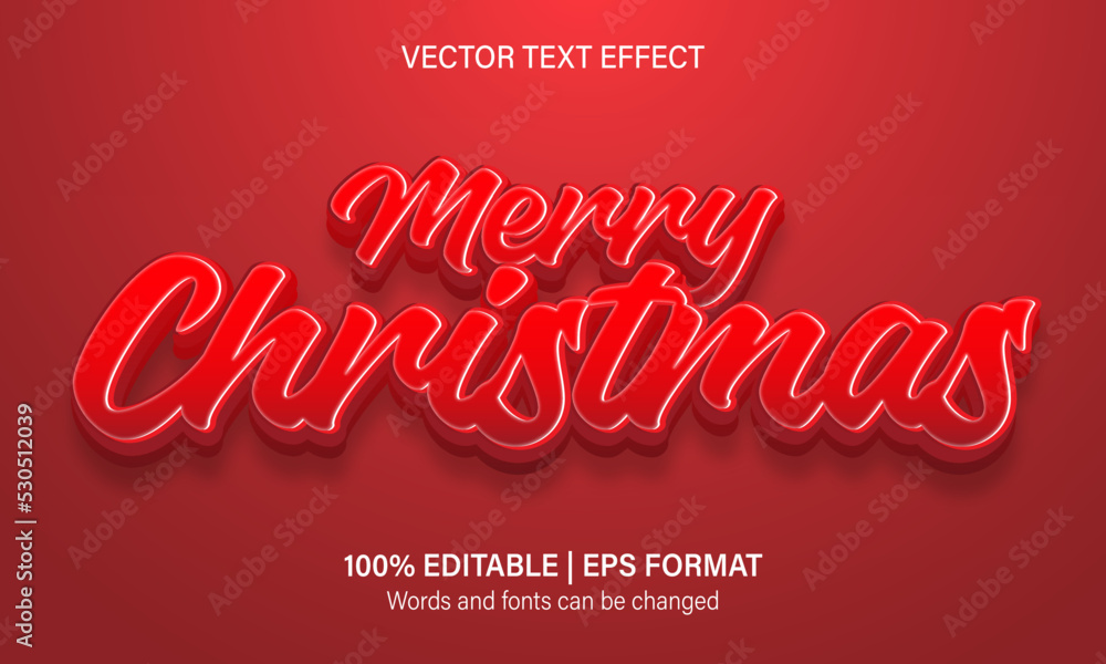 Christmas text effect