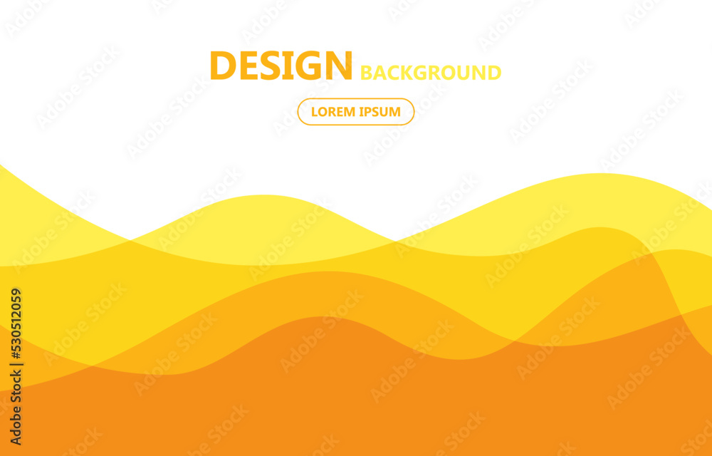 Fototapeta premium modern abstract orange and blue wave background template design