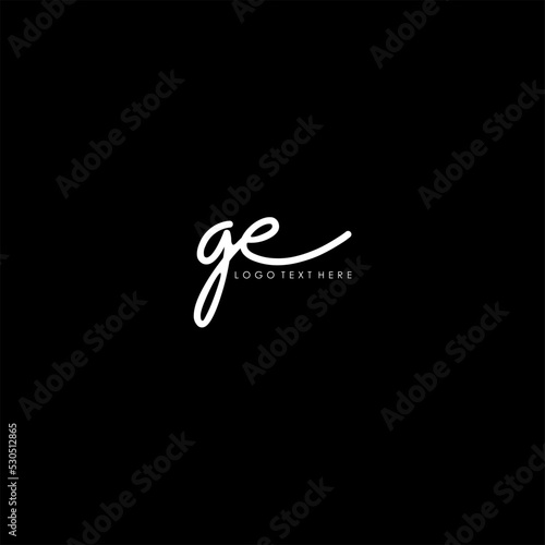ge, ge letter logo, hand written ge logo, hand written logo photo