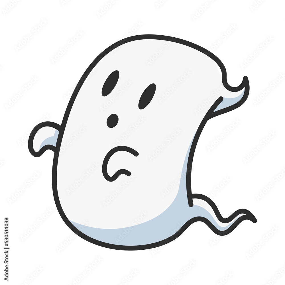 Cute Ghost Halloween Character