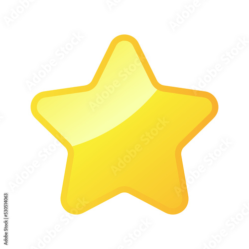 Gold Shiny Star Illustration