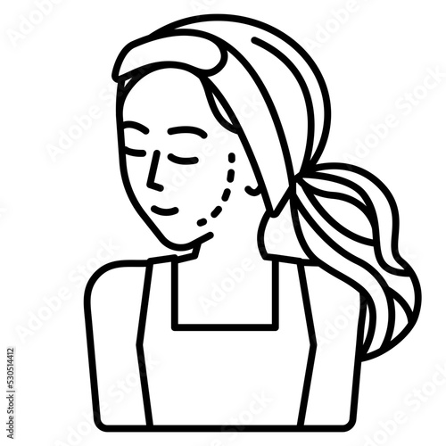 woman line icon