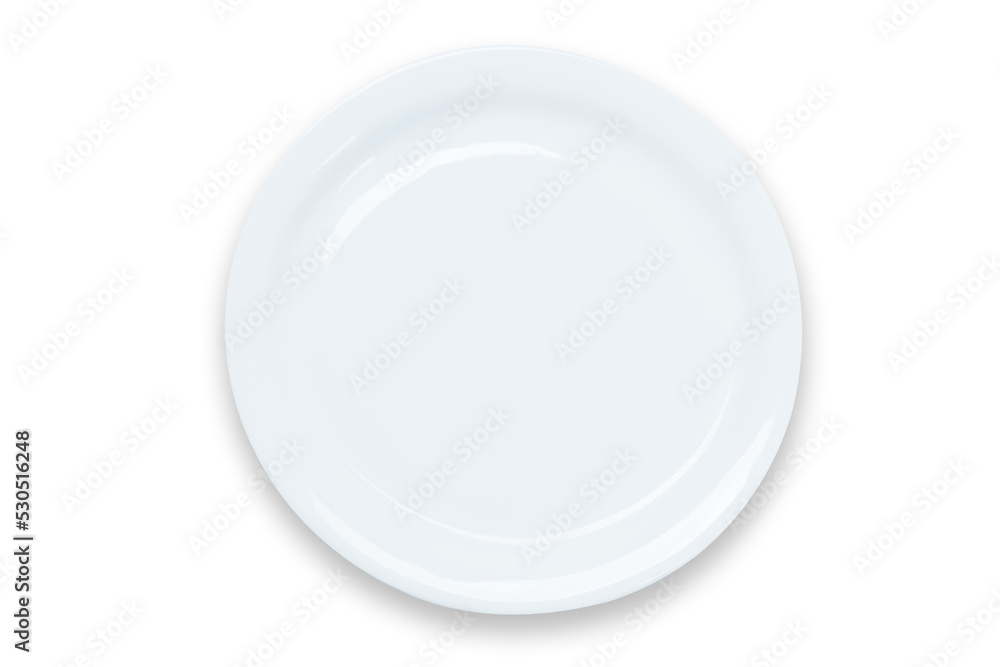 Cooking template - top view of an empty white plate isolated on a transparent background. Cooking template - top view of an empty white plate isolated on a transparent background.