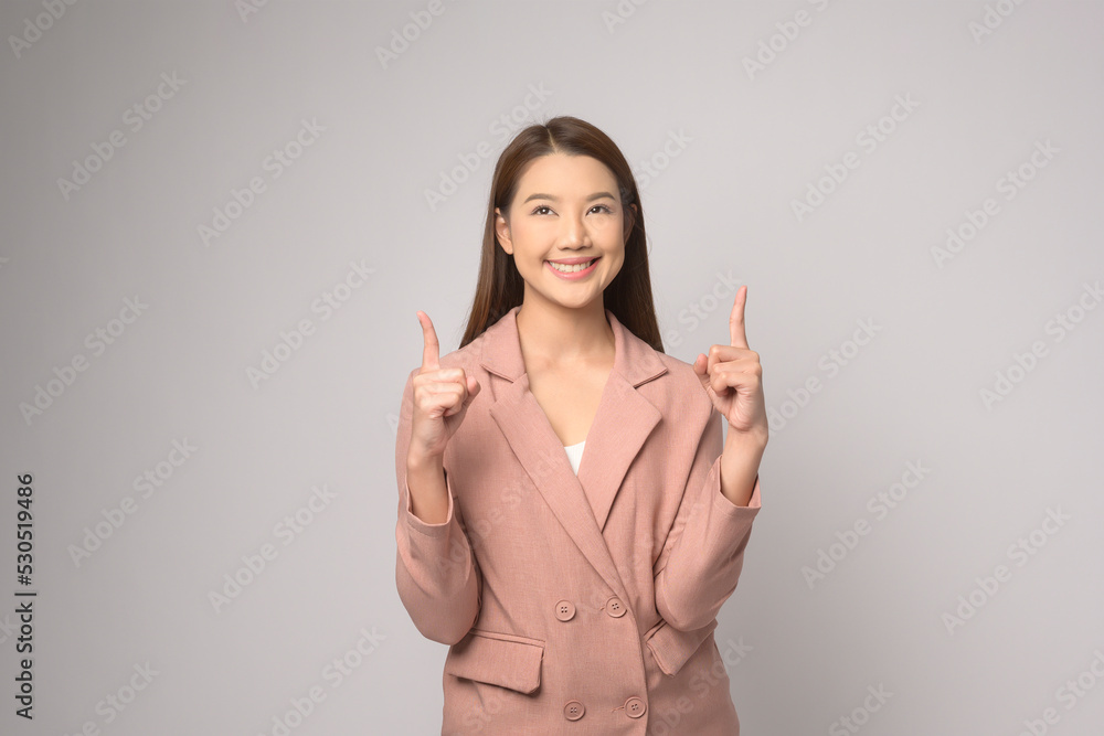 Portrait of beautiful asian woman over white background studio. Portrait of beautiful asian woman over white background studio.