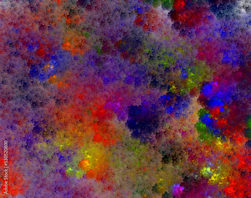 Texture fractal graphic background. Multicolor. © julia_faranchuk