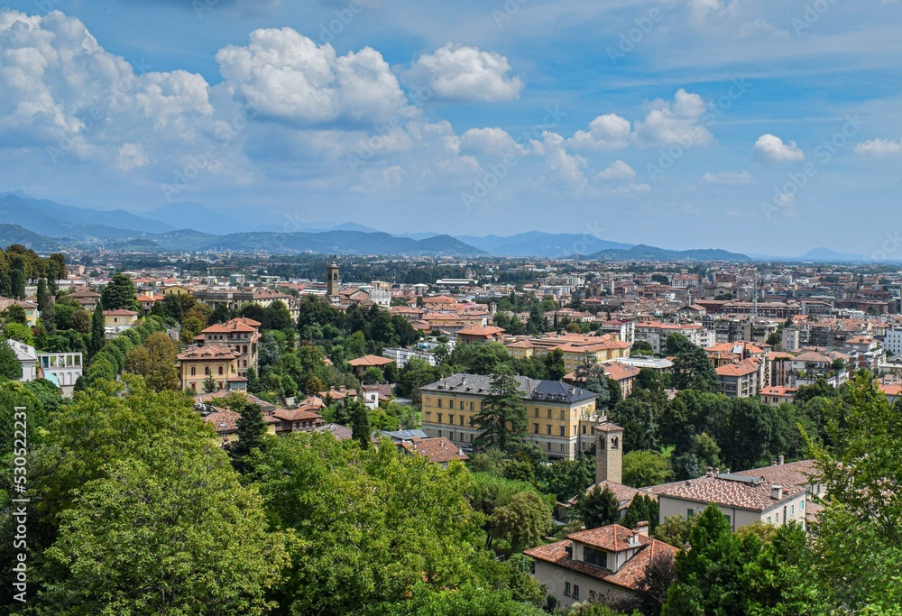 panorama of the city of Bergamo