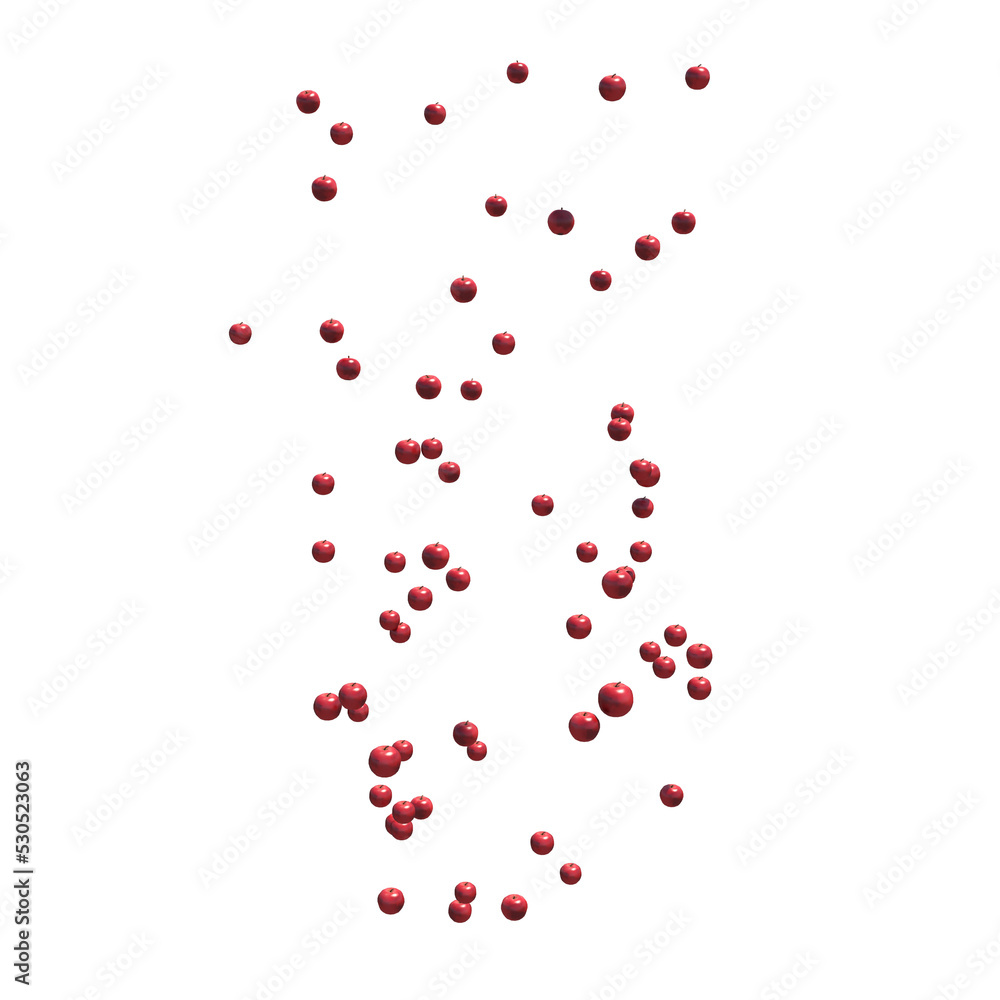 Apple リンゴ 3D Rendering リンゴがいっぱい 透過PNG Apple リンゴ 3D Rendering リンゴがいっぱい 透過PNG
