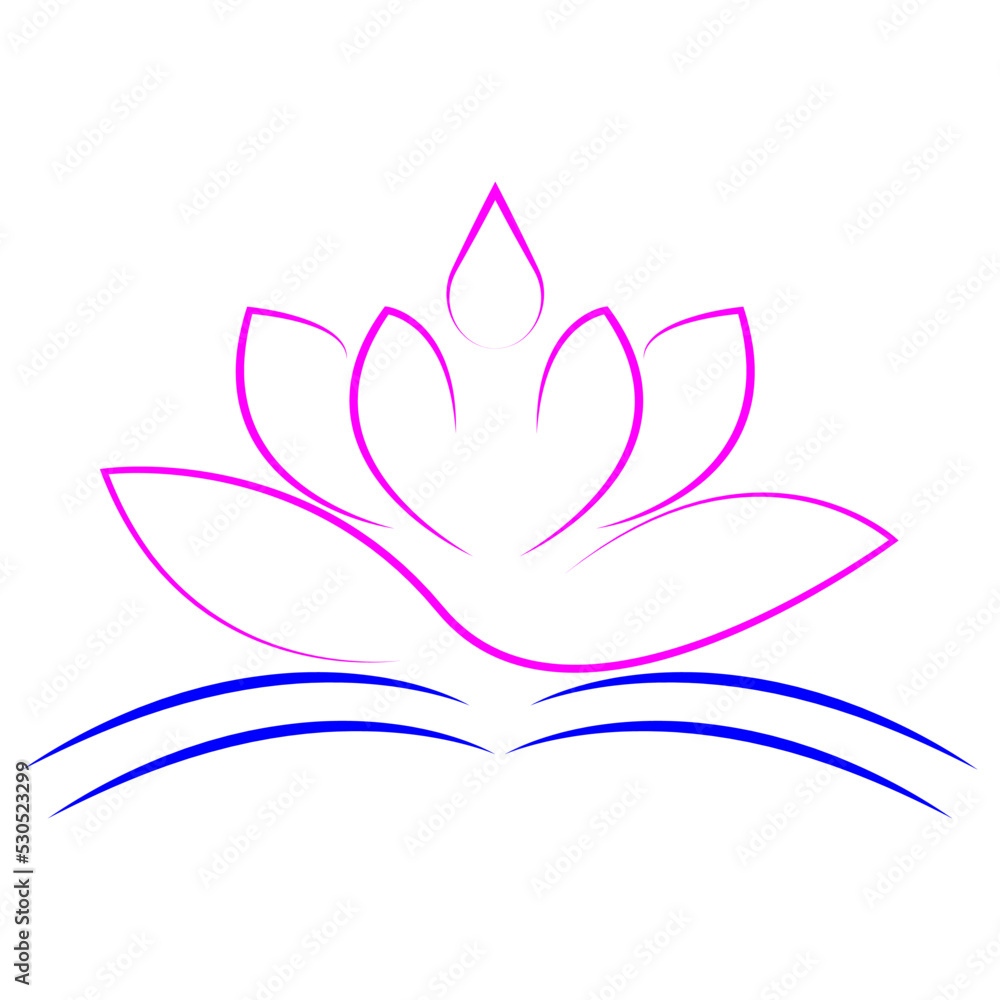 lotus icon ilustration vector lotus icon ilustration vector