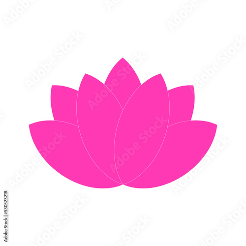 lotus icon ilustration vector